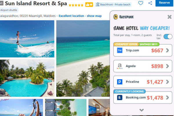 Sun Island Resort & Spa, Maldives | RatePunk extension