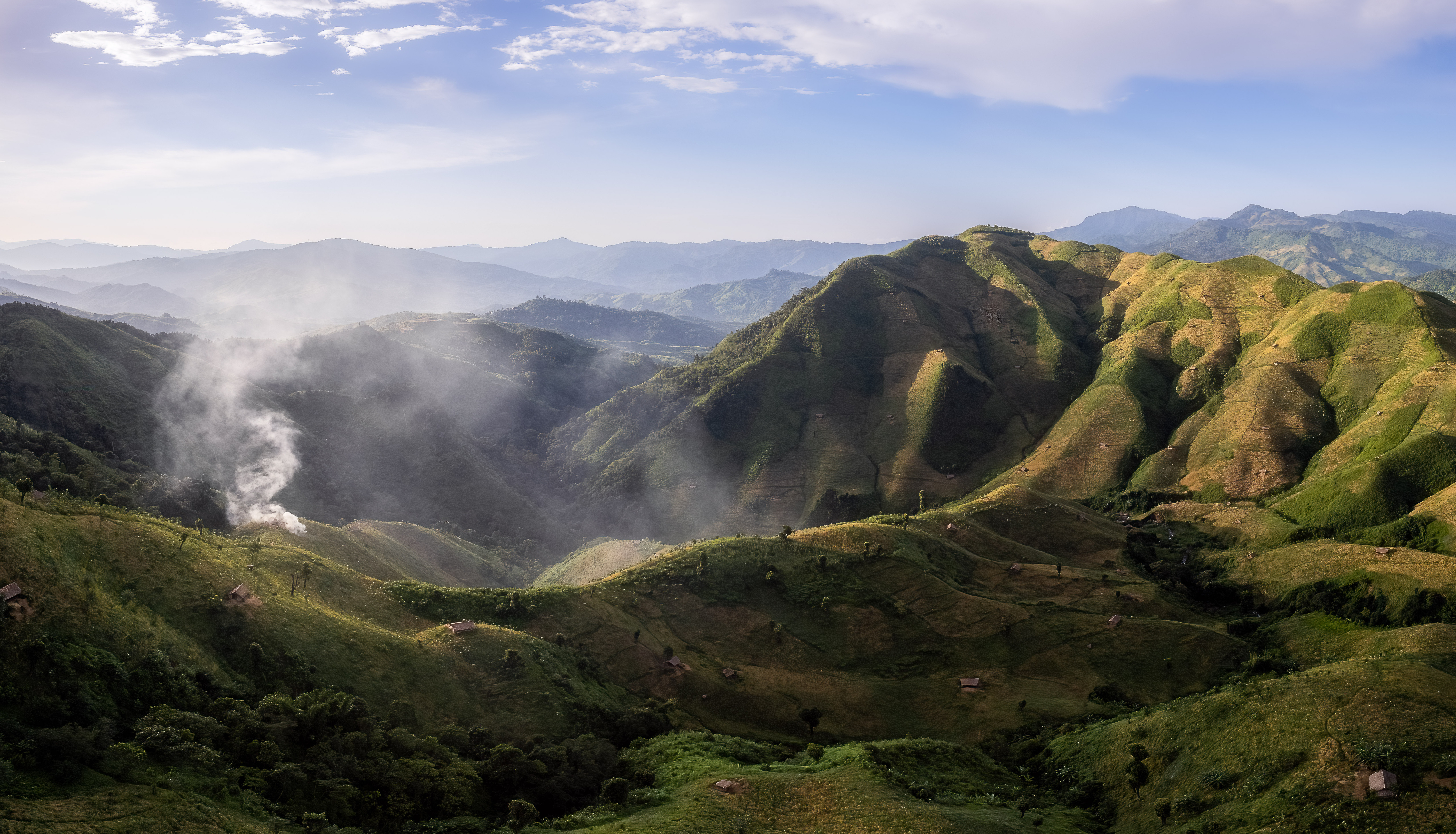 The beautiful landscape of Nagaland, India