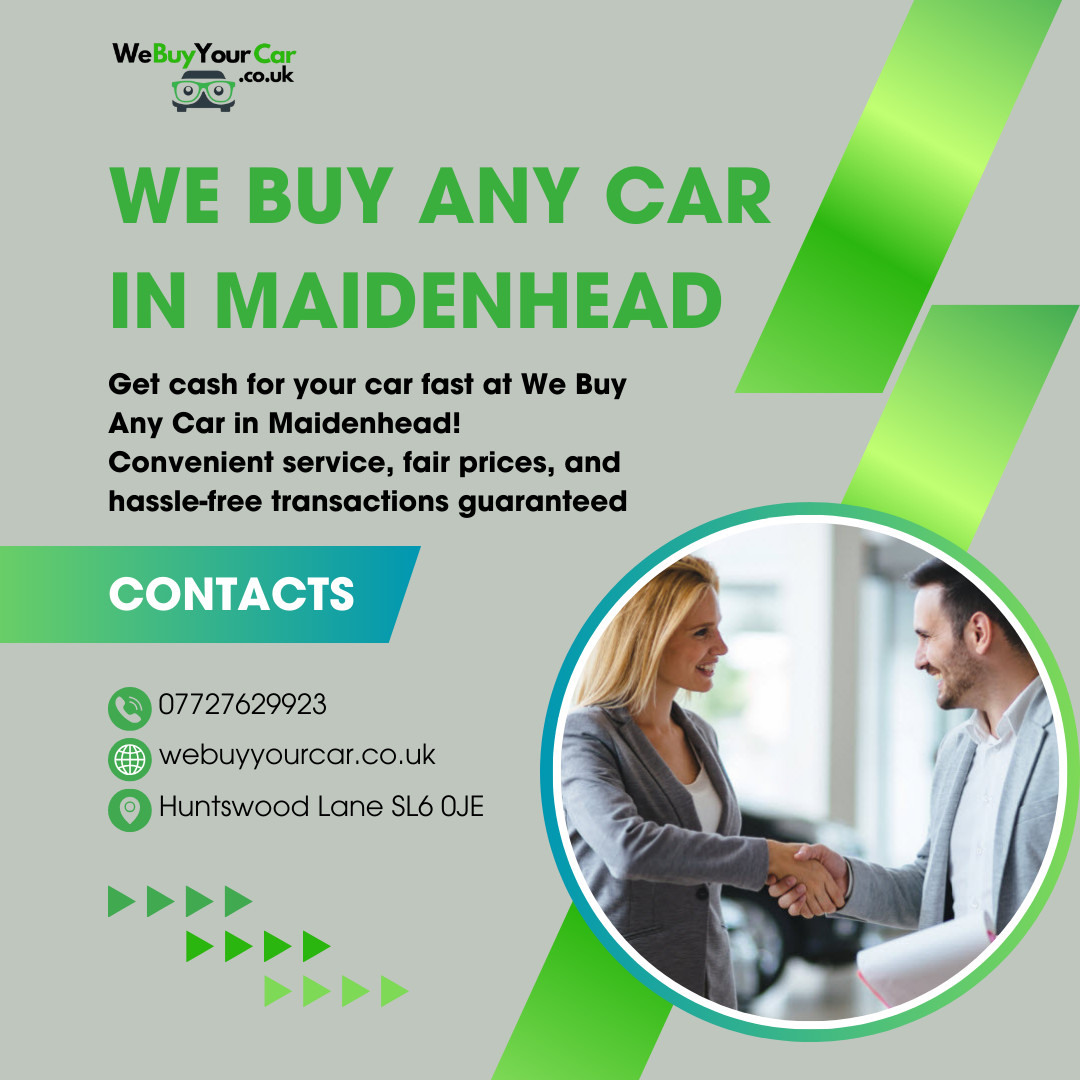 Get cash for your car fast at We Buy Any Car in Maidenhead! Convenient service, fair prices, and hassle-free transactions guaranteed