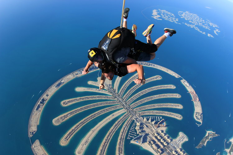 The Palm Dubai, UAE - Sky Dive Dubai